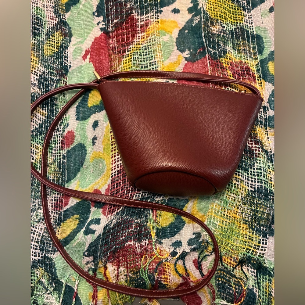 Burgundy Cross Body Bag.